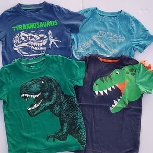 Four 4T Dinosaur Tshirts
